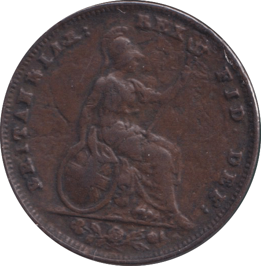 1835 FARTHING ( FINE ) - FARTHING - Cambridgeshire Coins