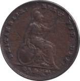 1835 FARTHING ( FINE ) - FARTHING - Cambridgeshire Coins