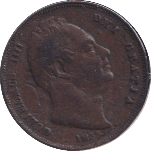1835 FARTHING ( FINE ) - FARTHING - Cambridgeshire Coins