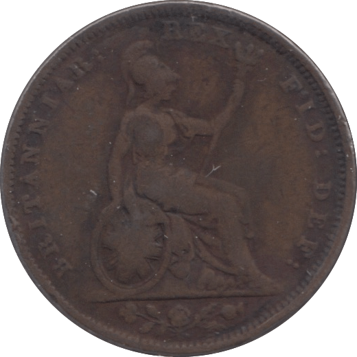 1835 FARTHING ( FINE ) - Farthing - Cambridgeshire Coins