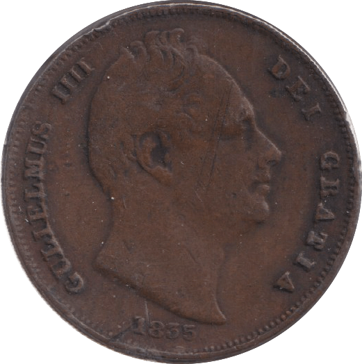 1835 FARTHING ( GF ) - WORLD COINS - Cambridgeshire Coins