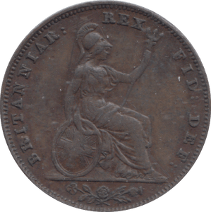 1835 FARTHING ( VF ) - FARTHING - Cambridgeshire Coins