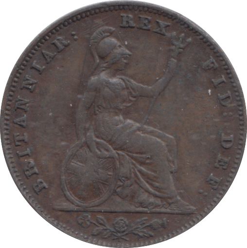 1835 FARTHING ( VF ) - FARTHING - Cambridgeshire Coins