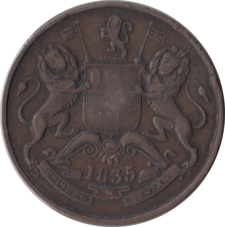 1835 HALF ANNA EAST INDIA COMPANY - WORLD COINS - Cambridgeshire Coins