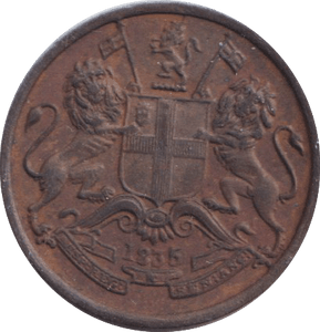 1835 HALF ANNA INDIA - WORLD COINS - Cambridgeshire Coins