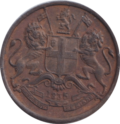 1835 HALF ANNA INDIA - WORLD COINS - Cambridgeshire Coins