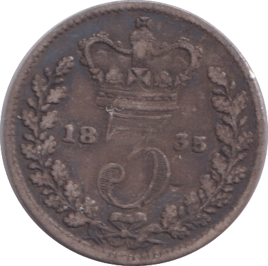 1835 MAUNDY THREEPENCE ( GF ) - MAUNDY THREEPENCE - Cambridgeshire Coins