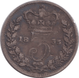 1835 MAUNDY THREEPENCE ( GF ) - MAUNDY THREEPENCE - Cambridgeshire Coins