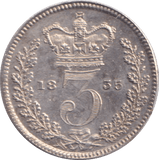 1835 MAUNDY THREEPENCE ( UNC ) - MAUNDY THREEPENCE - Cambridgeshire Coins