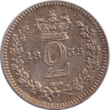 1835 MAUNDY TWOPENCE ( UNC ) - MAUNDY TWOPENCE - Cambridgeshire Coins