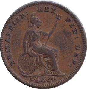 1835 ONE THIRD FARTHING ( GVF ) - ONE THIRD FARTHING - Cambridgeshire Coins