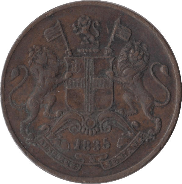 1835 QUARTER ANNA EAST INDIA COMPANY - WORLD COINS - Cambridgeshire Coins