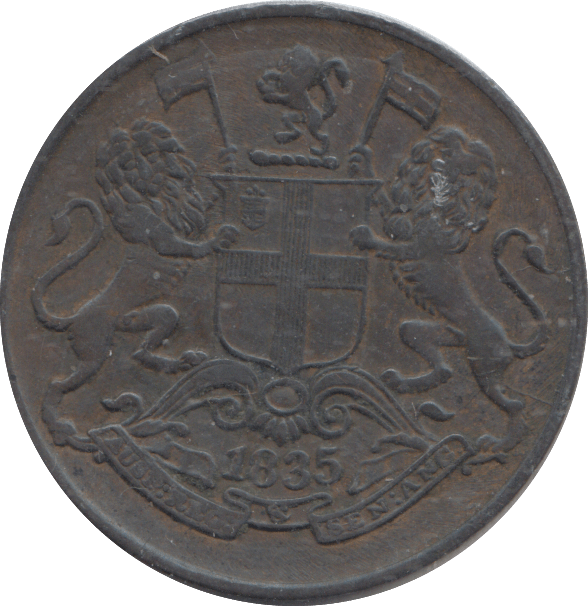 1835 QUATER ANNA INDIA - WORLD COINS - Cambridgeshire Coins