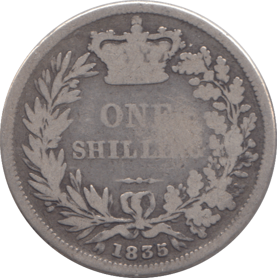 1835 SHILLING ( FINE ) - SHILLING - Cambridgeshire Coins