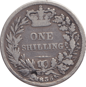 1835 SHILLING ( NF ) (PLUGGED) - SHILLING - Cambridgeshire Coins