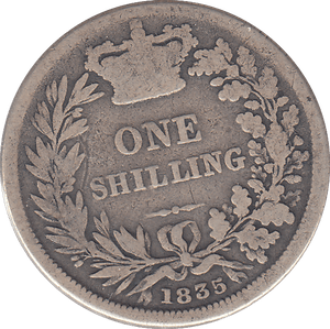1835 SHILLING ( NF ) - SHILLING - Cambridgeshire Coins
