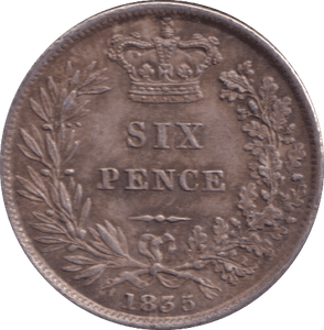 1835 SIXPENCE ( AUNC ) - SIXPENCE - Cambridgeshire Coins
