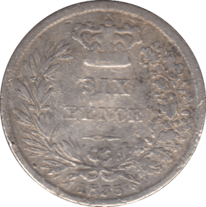 1835 SIXPENCE ( FINE ) - SIXPENCE - Cambridgeshire Coins