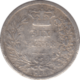 1835 SIXPENCE ( FINE ) - SIXPENCE - Cambridgeshire Coins