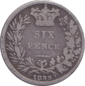 1835 SIXPENCE ( FINE ) - SIXPENCE - Cambridgeshire Coins