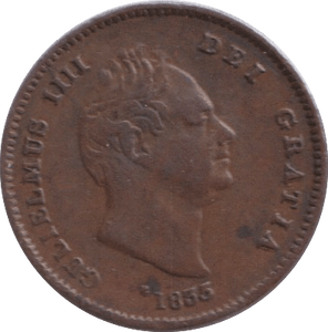 1835 THIRD FARTHING ( EF ) - ONE THIRD FARTHING - Cambridgeshire Coins