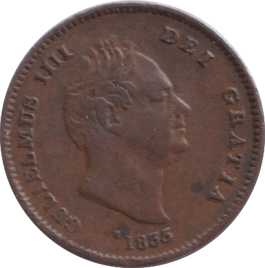 1835 THIRD FARTHING ( EF ) - ONE THIRD FARTHING - Cambridgeshire Coins