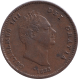 1835 THIRD FARTHING ( EF ) - ONE THIRD FARTHING - Cambridgeshire Coins