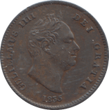 1835 THIRD FARTHING ( EF ) - ONE THIRD FARTHING - Cambridgeshire Coins