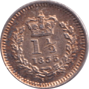 1835 THREE HALF PENCE ( UNC ) - three half pence - Cambridgeshire Coins