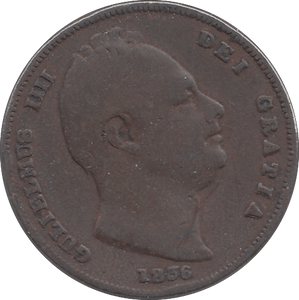 1836 FARTHING ( FINE ) - Farthing - Cambridgeshire Coins