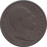 1836 FARTHING ( FINE ) - Farthing - Cambridgeshire Coins