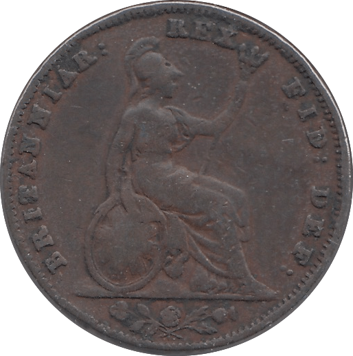 1836 FARTHING ( FINE ) - Farthing - Cambridgeshire Coins