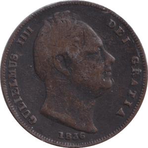 1836 FARTHING ( FINE ) - FARTHING - Cambridgeshire Coins