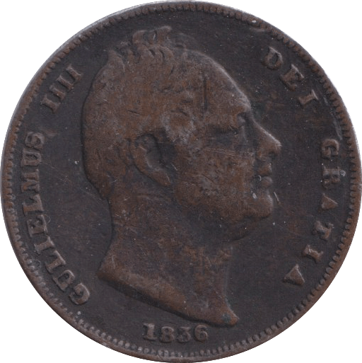 1836 FARTHING ( FINE ) - FARTHING - Cambridgeshire Coins