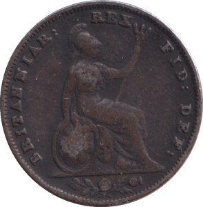 1836 FARTHING ( FINE ) - FARTHING - Cambridgeshire Coins