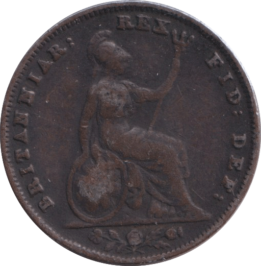 1836 FARTHING ( FINE ) - FARTHING - Cambridgeshire Coins