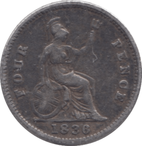1836 FOUR PENCE ( VF ) - FOURPENCE - Cambridgeshire Coins