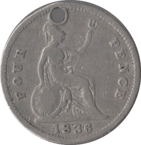 1836 FOURPENCE ( FINE ) - Fourpence - Cambridgeshire Coins