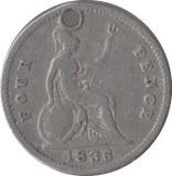 1836 FOURPENCE ( FINE ) - Fourpence - Cambridgeshire Coins