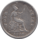 1836 FOURPENCE ( GF ) - FOURPENCE - Cambridgeshire Coins