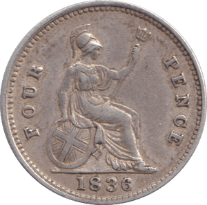 1836 FOURPENCE ( GF ) - FOURPENCE - Cambridgeshire Coins