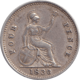 1836 FOURPENCE ( GF ) - FOURPENCE - Cambridgeshire Coins