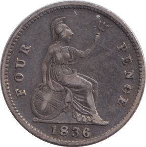 1836 FOURPENCE ( GF ) - WORLD COINS - Cambridgeshire Coins