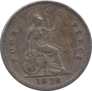 1836 FOURPENCE ( GVF ) - Fourpence - Cambridgeshire Coins