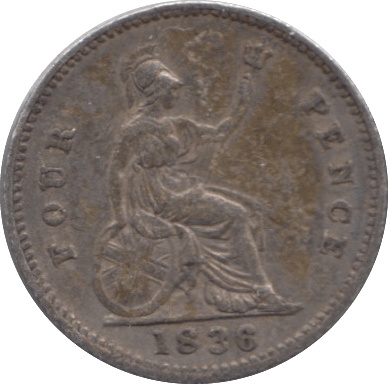 1836 FOURPENCE ( GVF ) - Fourpence - Cambridgeshire Coins