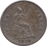 1836 FOURPENCE ( GVF ) - Fourpence - Cambridgeshire Coins