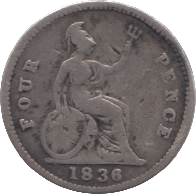 1836 FOURPENCE ( NF ) - FOURPENCE - Cambridgeshire Coins