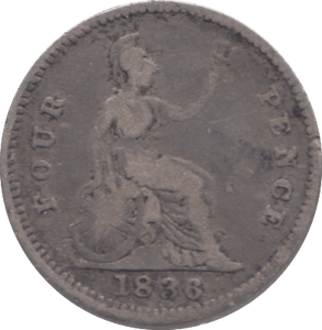 1836 FOURPENCE ( NF ) - FOURPENCE - Cambridgeshire Coins