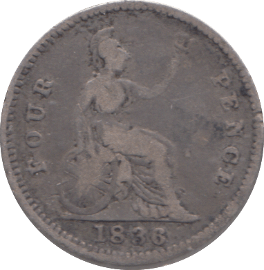 1836 FOURPENCE ( NF ) - FOURPENCE - Cambridgeshire Coins