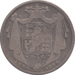 1836 HALF CROWN ( FAIR ) - HALFCROWN - Cambridgeshire Coins